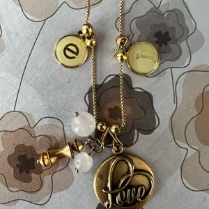 Alex and Ani Love Adjustable Necklace with Bonus  Charms